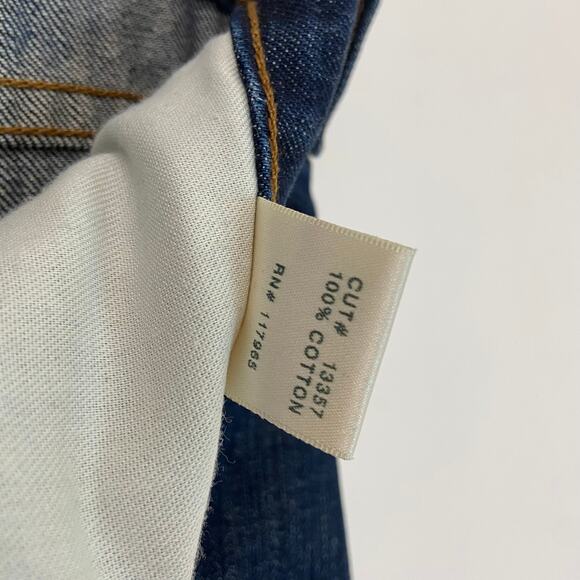 J Brand Ringer Cut Off Distress Blue Jean Shorts - Picture 5 of 8